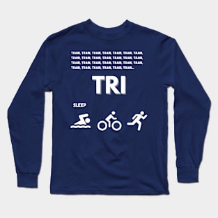 Train Tri Sleep T-shirt Long Sleeve T-Shirt